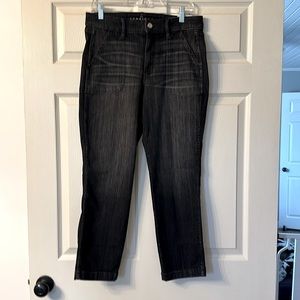 NWT White House Black Market high rise‎ straight crop jeans